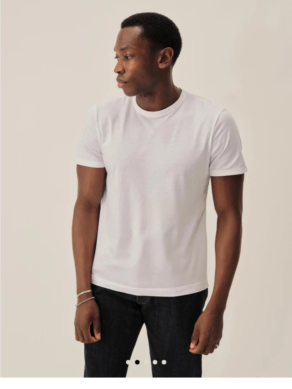 Buck Mason White Short Sleeve Crew Tee